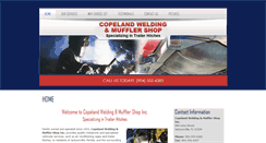 Desktop Screenshot of copelandwelding.com